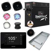 SteamSpa Black Series Generator Round Auto Drain - Oil Rubbed Bronze