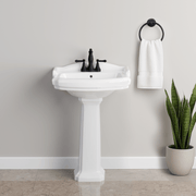 Noppenstein Vitreous China Pedestal Sink