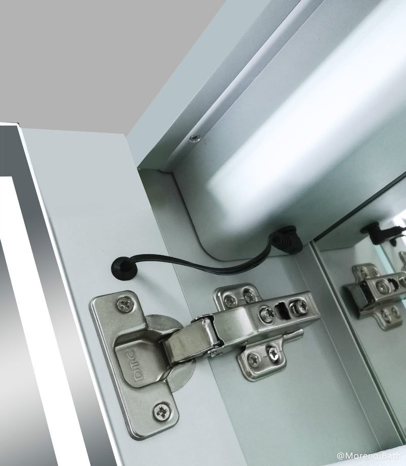 Moreno Bath MOA301 Nova 20'' LED Bathroom Mirror Medicine Cabinet