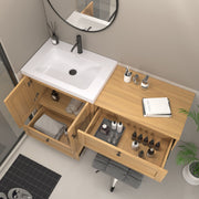 Moreno Bath NOVA-30+S30 Nova 60" Freestanding Bathroom Vanity with Sink Top and Floating Makeup Counter Table - view 10