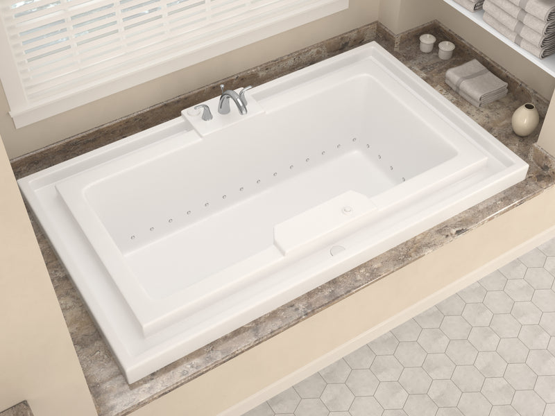 Atlantis Whirlpool 4678IAL Opal Series 78 in. x 46 in. Rectangular Air Bathtub with Center drain and Aromatherapy Bubbles in Glossy Smooth White lifestyle