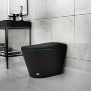 Anzzi TL-ST950WIFI-MB ENVO Echo Elongated 1.28 GPF Smart Bidet Toilet with Auto Open, Auto Flush, Heated Seat, Voice and