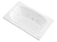 Atlantis Whirlpool 4872CDR Charleston 48 x 72 Rectangular Air & Whirlpool Jetted Bathtub with Reversible Drain