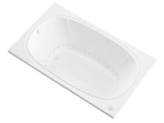 Atlantis Whirlpool 4872CAL Peridot Series 72 in. x 48 in. Rectangular Air Bathtub with Left Side Drain and Aromatherapy in Glossy Smooth White