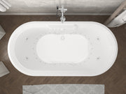 Atlantis Whirlpool 3467RD Royale 34 x 67 Oval Freestanding Air & Whirlpool Water Jetted Bathtub lifestyle
