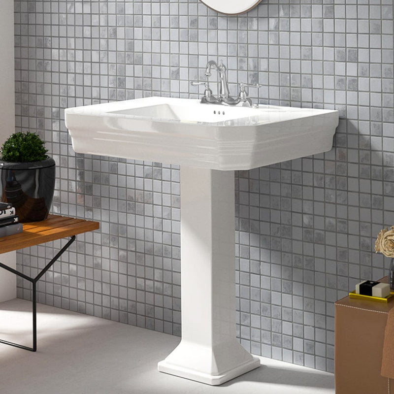 Ola Vitreous China Pedestal Sink
