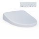 TOTO SW4736AT40#01 WASHLET+ S7A Electronic Bidet Toilet Seat with EWATER+ Bowl and Wand Cleaning, Auto Open and Close Contemporary Lid, Elongated, Cotton White