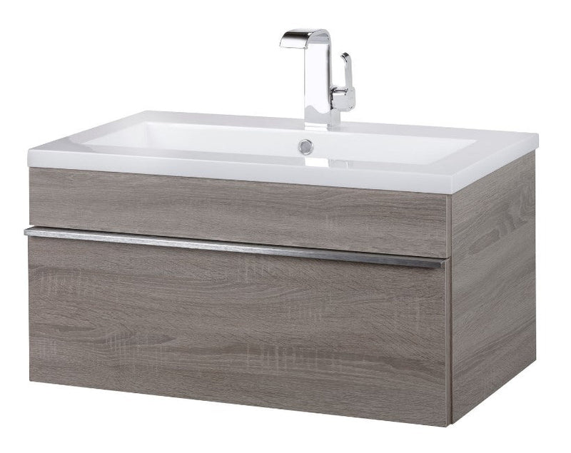 Cutler FV TR DORATO30 Trough 30" Wall Mount Modern Cultured Marble Top Bathroom Vanity - Dorato