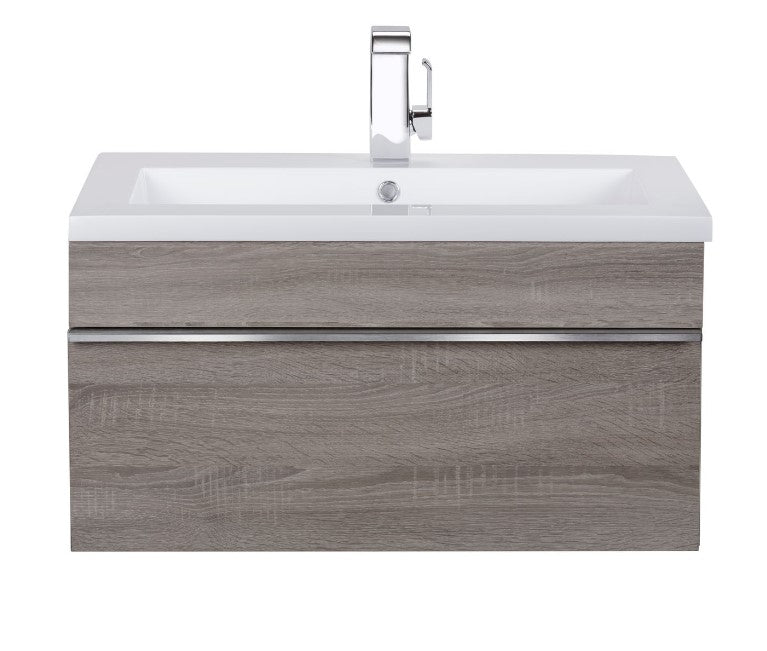 Cutler FV TR DORATO30 Trough 30" Wall Mount Modern Cultured Marble Top Bathroom Vanity - Dorato
