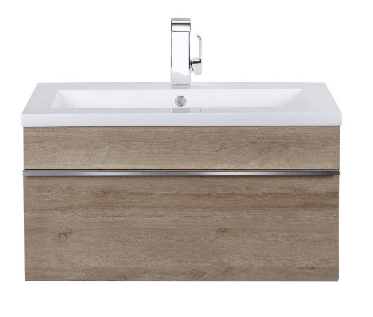 Cutler FV TR ORGANIC30 Trough 30" Wall Mount Modern Cultured Marble Top Bathroom Vanity - Organic