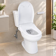 Anzzi TL-AZEB107UWH Electric Bidet Seat with Auto Lid, Heated, Warm Water, Air Dryer, Self Cleaning, Lady Wash, Deodoriz
