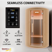 SaunaSpa SC-SS0025-0S 1-2 Person Round Infrared Sauna in Canadian Hemlock