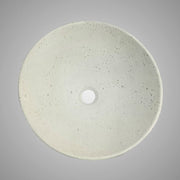 Pancosa Round Cast Concrete Vessel Sink - Cream