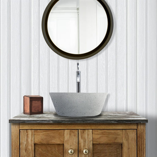 Pancosa Round Cast Concrete Vessel Sink - Dark Grey