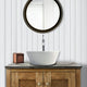 Pancosa Round Cast Concrete Vessel Sink - White