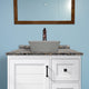 Paspen Rectangular Cast Concrete Vessel Sink - Dark Grey