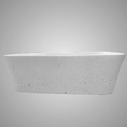 Paspen Rectangular Cast Concrete Vessel Sink - White