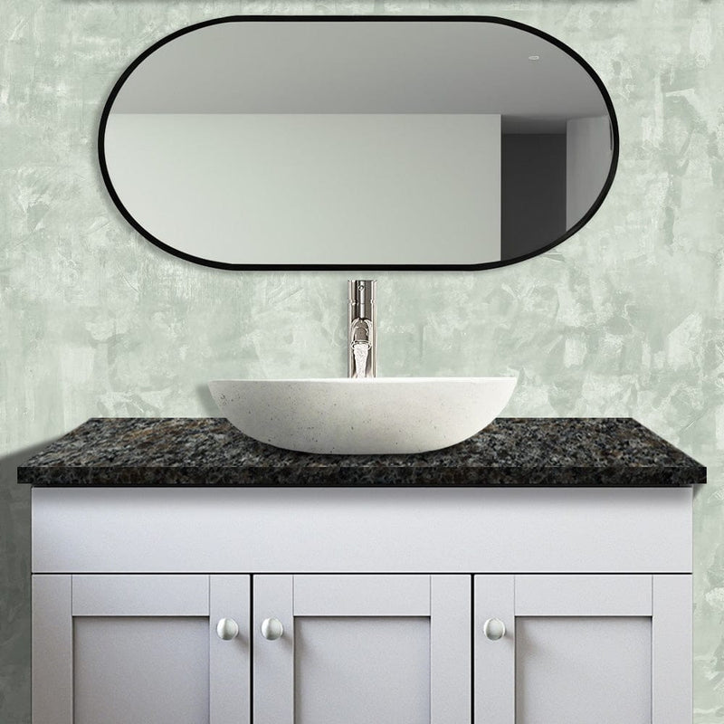 Pepster Round Cast Concrete Vessel Sink - Cream