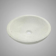 Pepster Round Cast Concrete Vessel Sink - Cream
