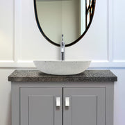 Pepster Round Cast Concrete Vessel Sink - Light Grey