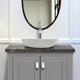 Pepster Round Cast Concrete Vessel Sink - Light Grey