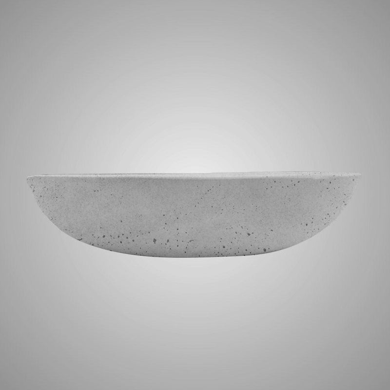 Pepster Round Cast Concrete Vessel Sink - Light Grey