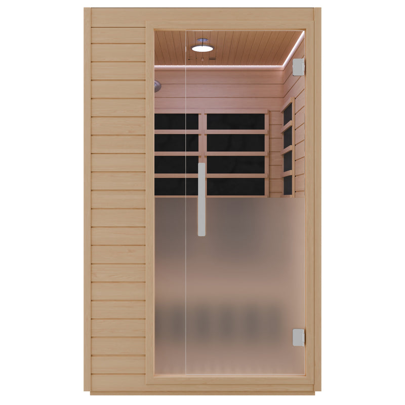 SaunaSpa SC-SS0022-2P 2-Person Indoor Infrared Cabin Sauna in Canadian Hemlock