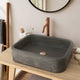 Piero Cast Concrete Rectangular Vessel Sink - Dusk Grey