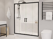 Anzzi SD-AZ15-01MB Romance Series Sliding Framed Shower Door