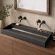 Prospero Rectangular Cast Concrete Vessel Sink - Dusk Grey