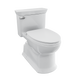 TOTO MS964124CEFG#01 Soirée One Piece Elongated 1.28 GPF Universal Height Skirted Toilet with CeFiONtect, Cotton White