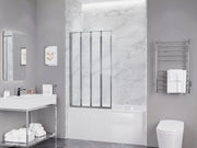 Anzzi SD-AZ16-01CH Accordion Style Sliding Framed Shower Door