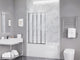 Anzzi SD-AZ16-01CH Accordion Style Sliding Framed Shower Door