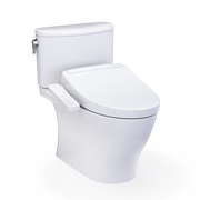 TOTO MW4423346CEFG#01 WASHLET+ Nexus Two-Piece Elongated 1.28 GPF Toilet with S2 Bidet Seat, Cotton White