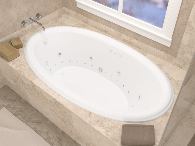 Atlantis Whirlpool 3660PDL Petite 36 x 60 Oval Air & Whirlpool Jetted Bathtub lifestyle