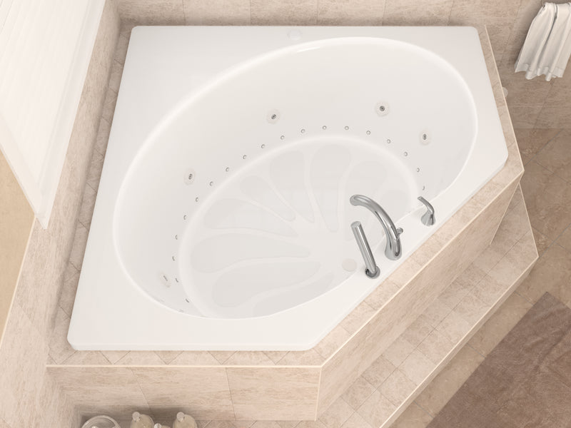 Atlantis Whirlpool 6060EDL Eclipse 60 x 60 Corner Air & Whirlpool Jetted Bathtub lifestyle