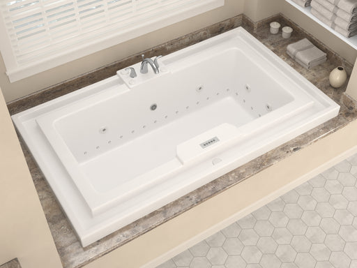 Atlantis Whirlpool 4678IDRX Infinity 46 x 78 Rectangular Air and Whirlpool Jetted Bathtub in White with Reversible Drain lifestyle