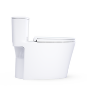 TOTO MS686124CUFRG#01 Aurora 1G One-Piece Elongated 1.0 GPF WASHLET+ and Auto Flush Ready Universal Height Toilet with Right-Hand Trip Lever, CEFIONTECT and SS124 SoftClose Seat, Cotton White - view 7