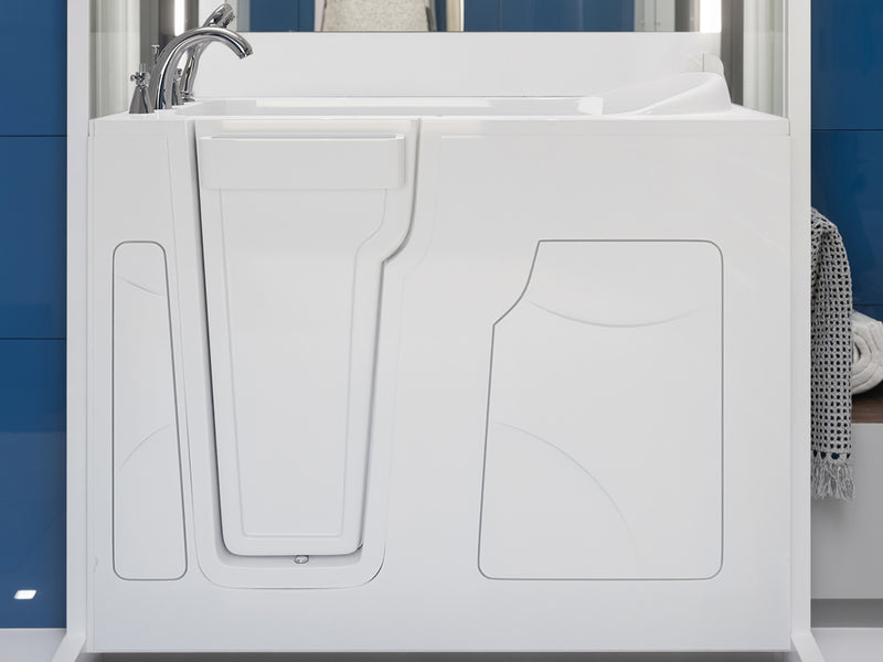 Meditub 2853LWS Celeste Series 53 - 60 in x 28 in. Left Drain Soaking Walk-in Tub in White lifestyle