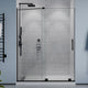 Anzzi SD-AZ055-01MB Longboat Series Sliding Semi-Frameless Shower Door