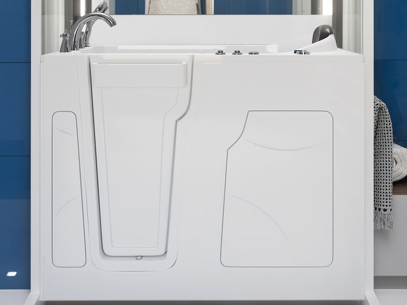 Meditub 2853LWH Celeste Series 53 - 60 in x 28 in. Left Drain Whirlpool Jetted Walk-in Tub in White lifestyle