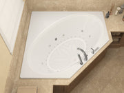 Atlantis Whirlpool 6060VDRX Venus  60 in. x 60 in. Corner Air and Whirlpool Jetted Bathtub with Right Drain in White lifestyle