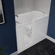 Meditub A3054LWH Collection 30 x 54 Left Drain Quick Fill Walk-In Whirlpool Tub with Powered Fast Drain in White