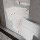 Meditub 2953WCARWH Collection 29 x 52 Whirlpool Jetted Bathtub with Right Drain in White with Powered Fast Drain