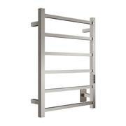 Anzzi Charles Series Wall Mounted Electric Towel Warmer Rack in Brushed Nickel