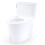 TOTO CST686CUFGAT40#01 Aurora 1G One-Piece Elongated 1.0 GPF WASHLET+ and Auto Flush Ready Universal Height Toilet with CEFIONTECT, Cotton White - view 5