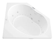 Atlantis Whirlpool 6060EDLX Eclipse  60 in. x 60 in. Corner Air and Whirlpool Jetted Bathtub with Left Drain in White