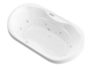 Atlantis Whirlpool 4170IDLX Indulgence 41 x 71 Oval Air and Whirlpool Jetted Bathtub with Left Drain  in White