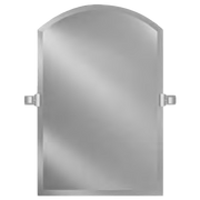 Afina RM-520 Radiance 20" W x 35" H Arch Top Frameless Bevel Mirror with Decorative Tilt Brackets