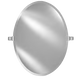 Afina RM-326 Radiance 18" W x 26" H Oval Frameless Bevel Mirror with Decorative Tilt Brackets